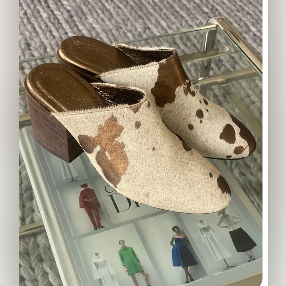 Leather Shoes Mules Size 6.5  New